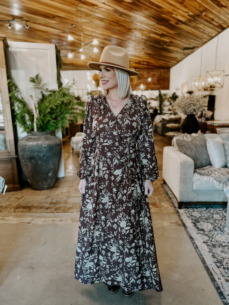 Floral Wrap Maxi Dress