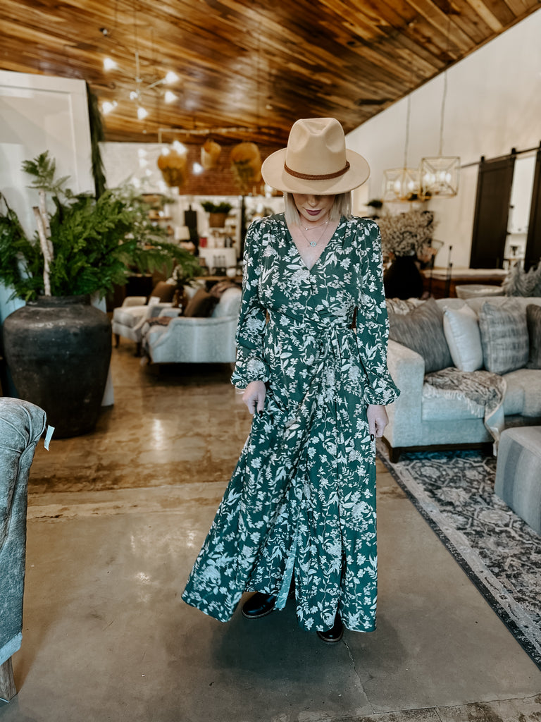 Floral Wrap Maxi Dress