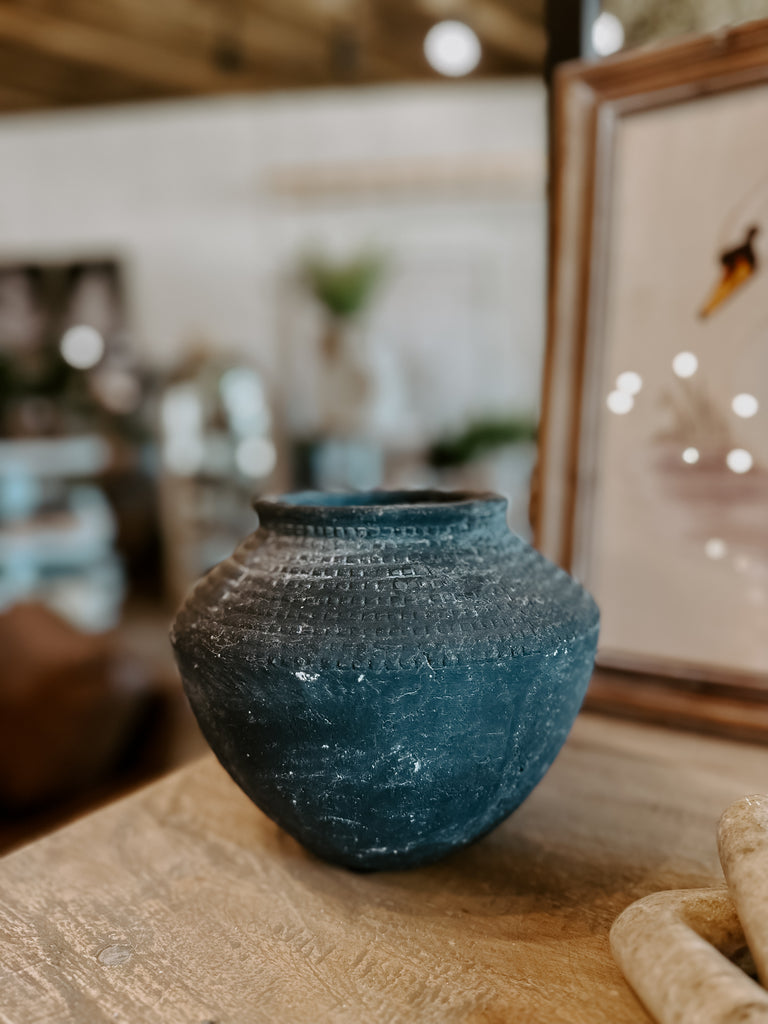 Charcoal Geo Vase