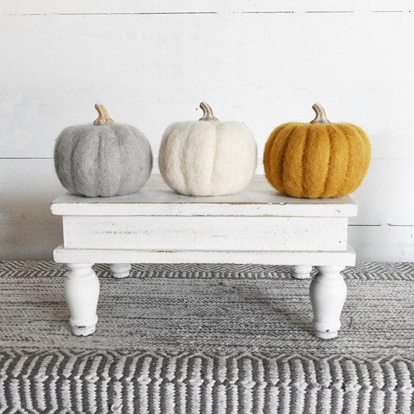 Mini Wool Pumpkin