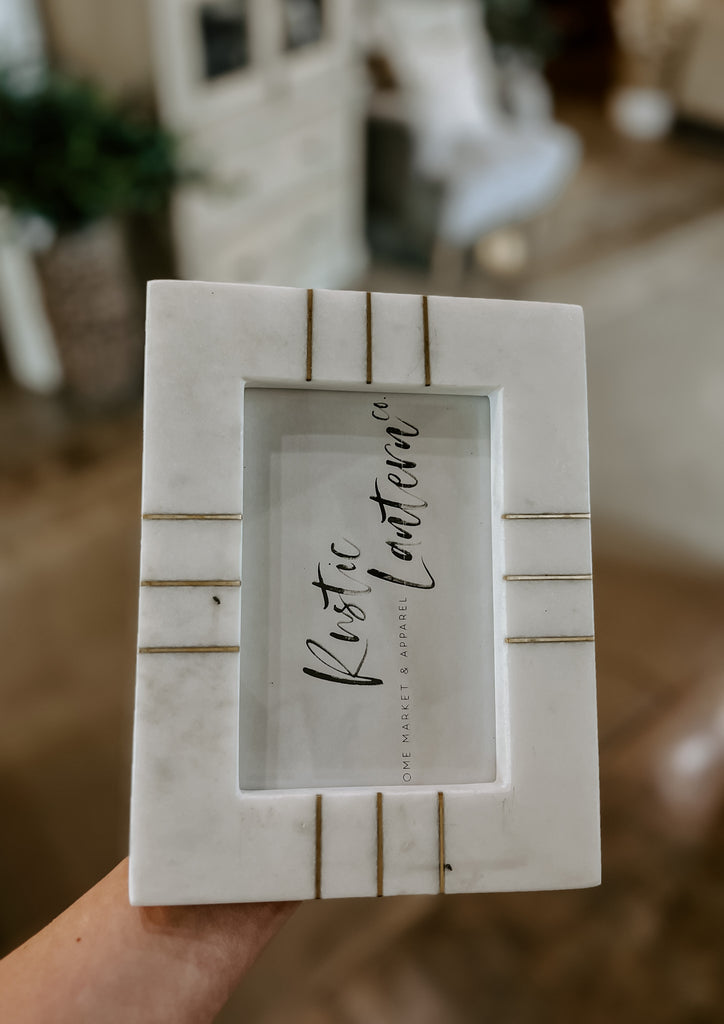 Marble Etched Photo Frame