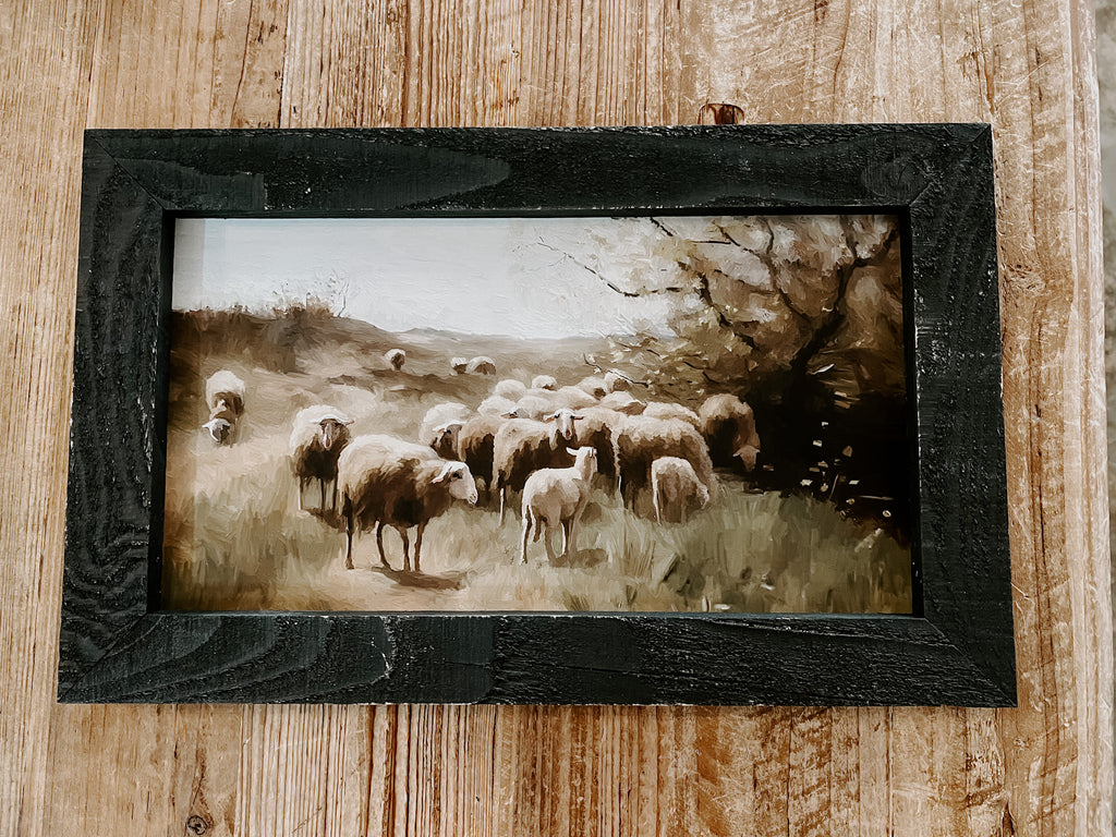 Gazing Sheep Wall Decor