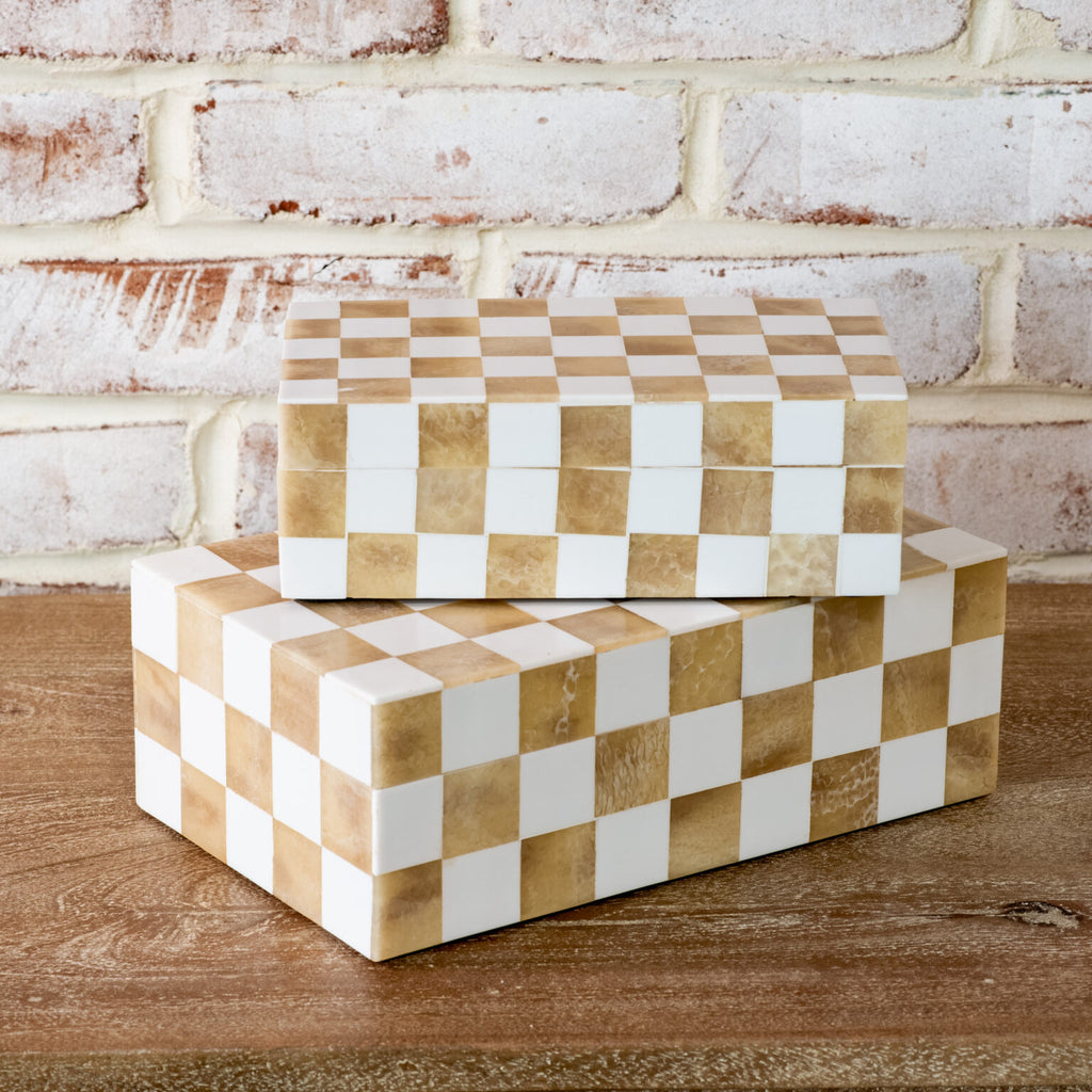 Checkered Coffee Table Box