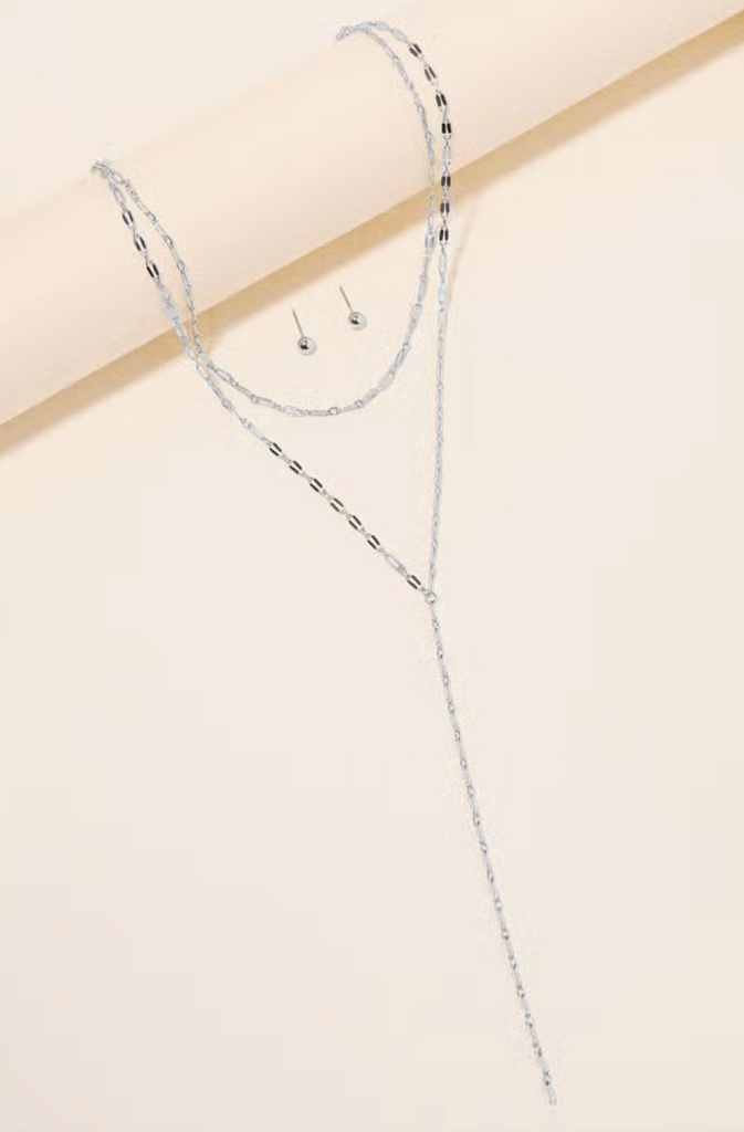 Dainty Layered Y Necklace