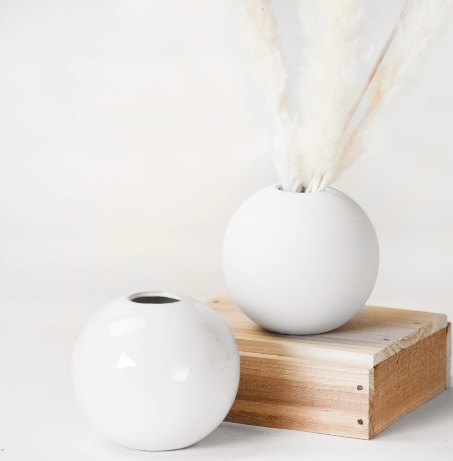 Ceramic Ball Vase