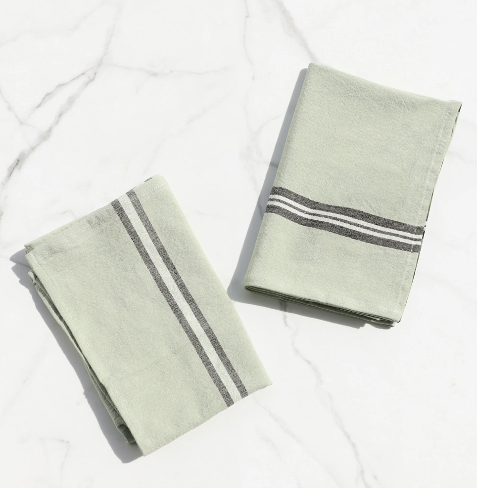 Stripe Linen Tea Towel