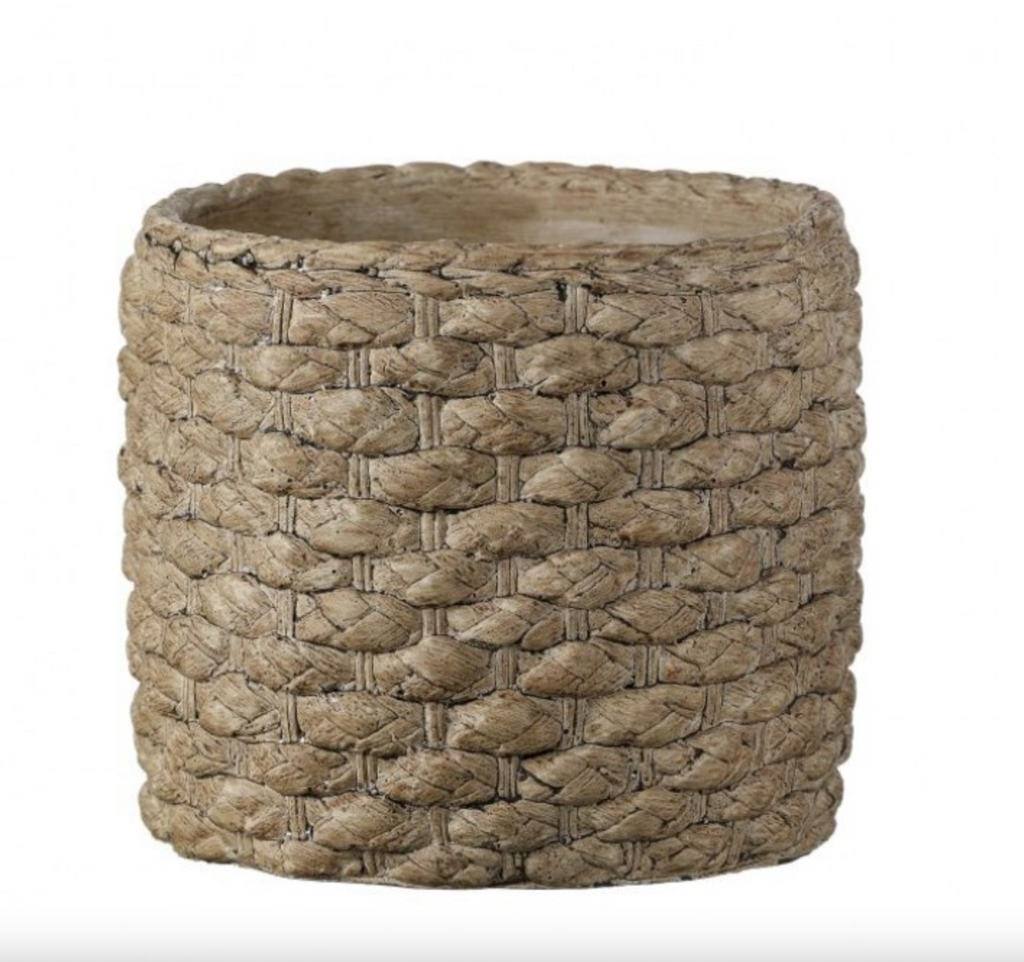 CEMENT BRAIDED POT