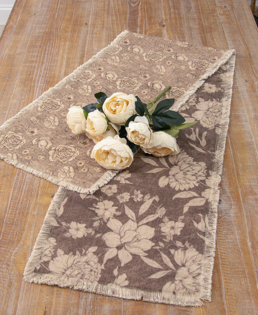 Floral Reversible Table Runner