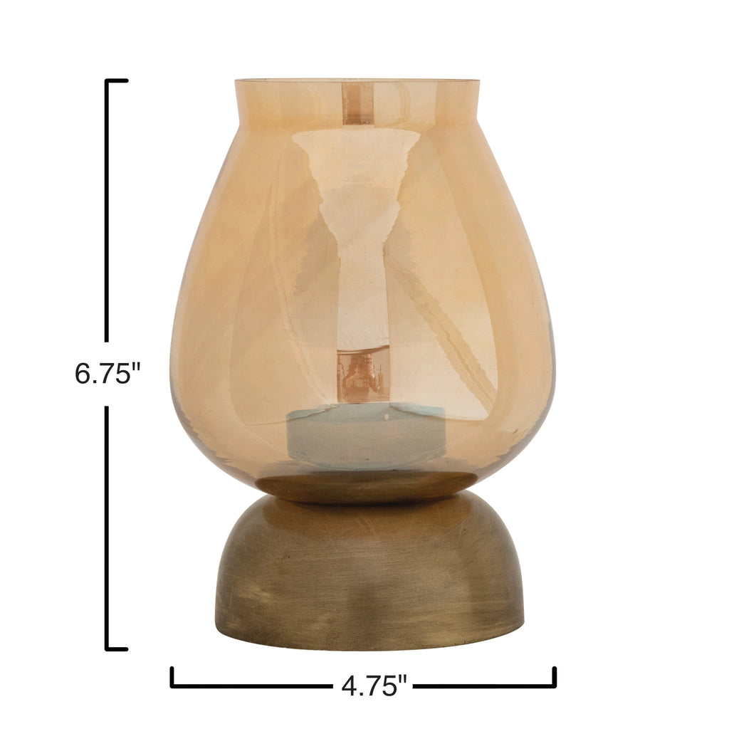 Amber Tea Light Holder