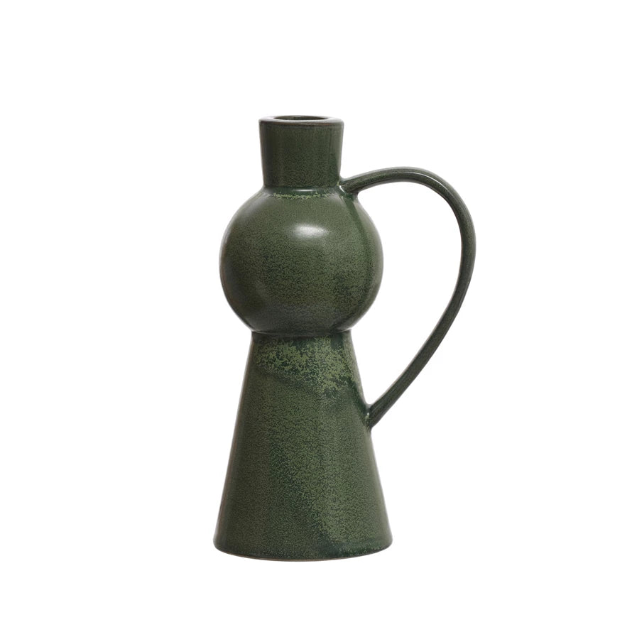 Green Candle Holder