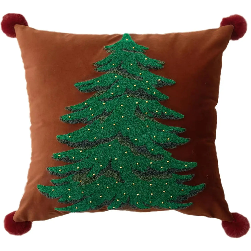 Tree Pom Pom Pillow