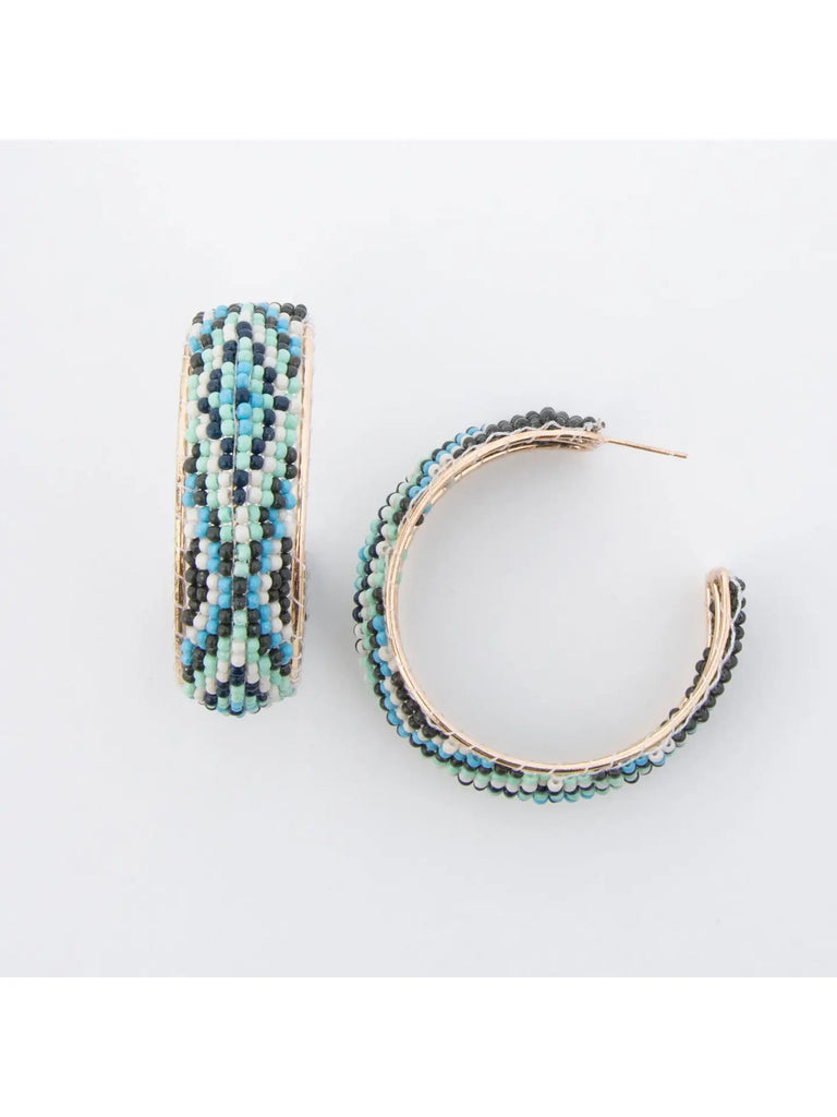 Irie Beaded Hoop Earrings