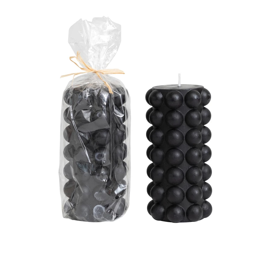 Tall Hobnail Pillar Candle