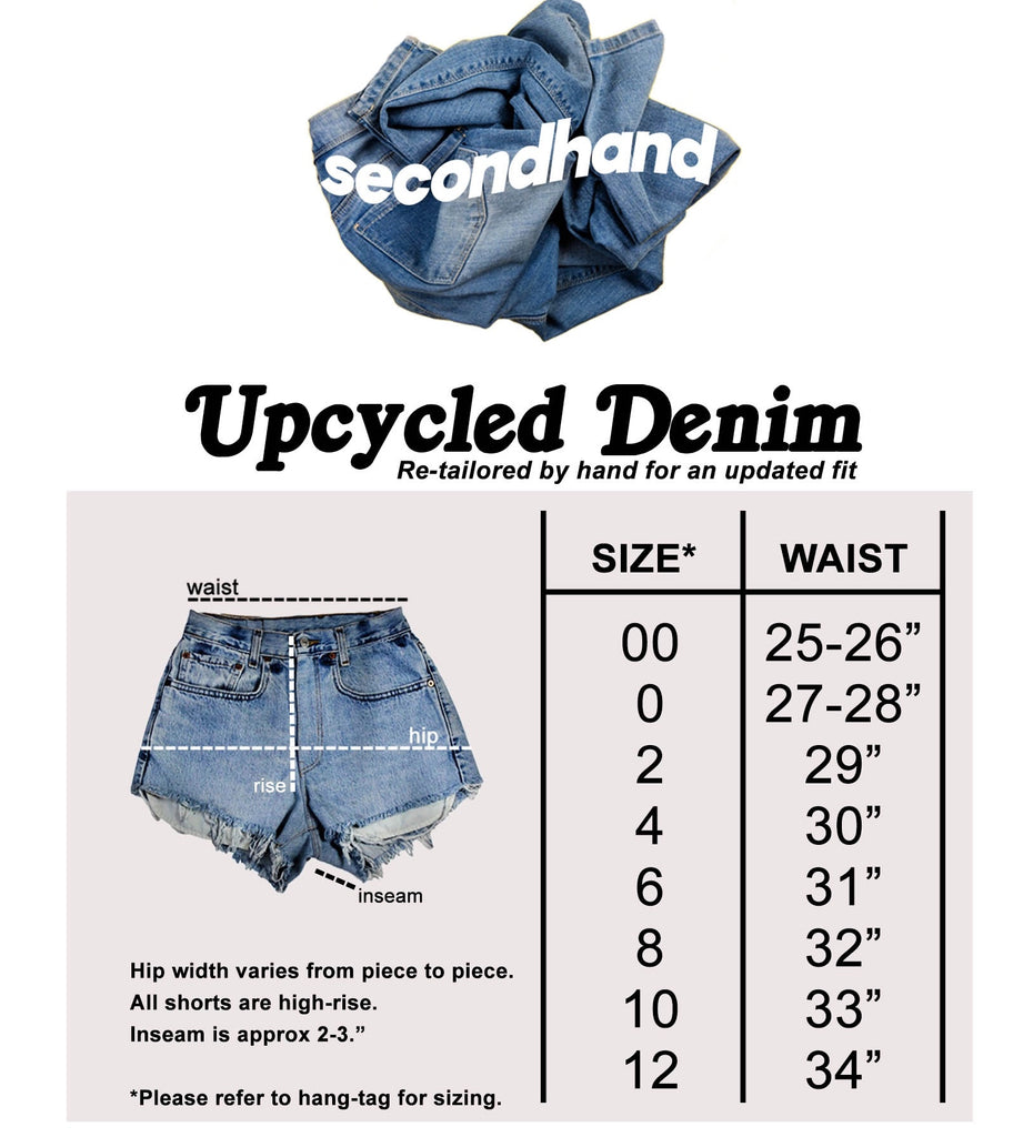 Up Cycled Denim Shorts