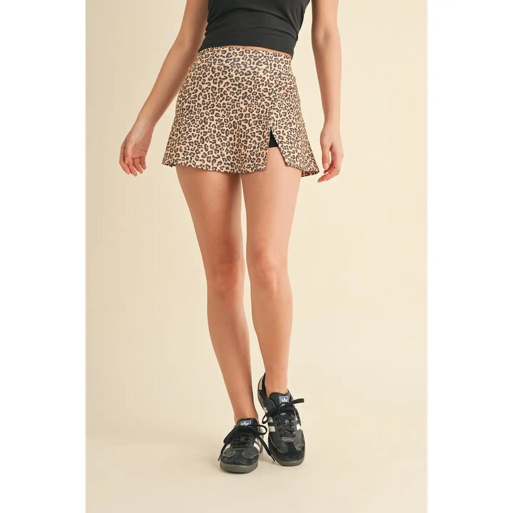 Leopard Skort