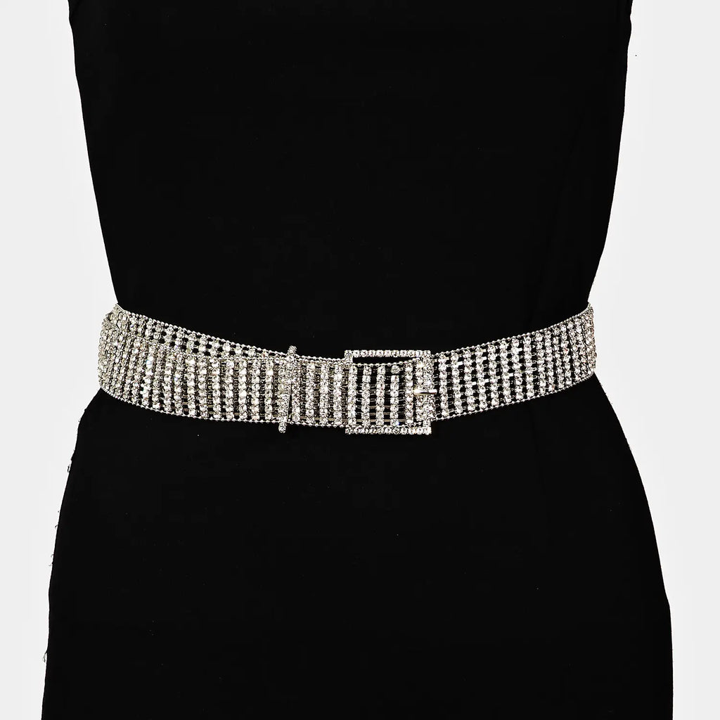 Rhinestone Chain Belt