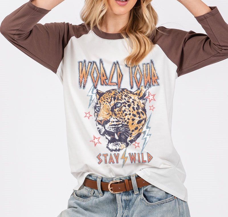 Stay Wild Raglan Tee