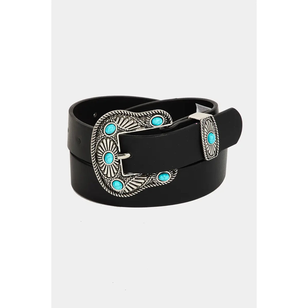 Faux Turquoise Stud Belt