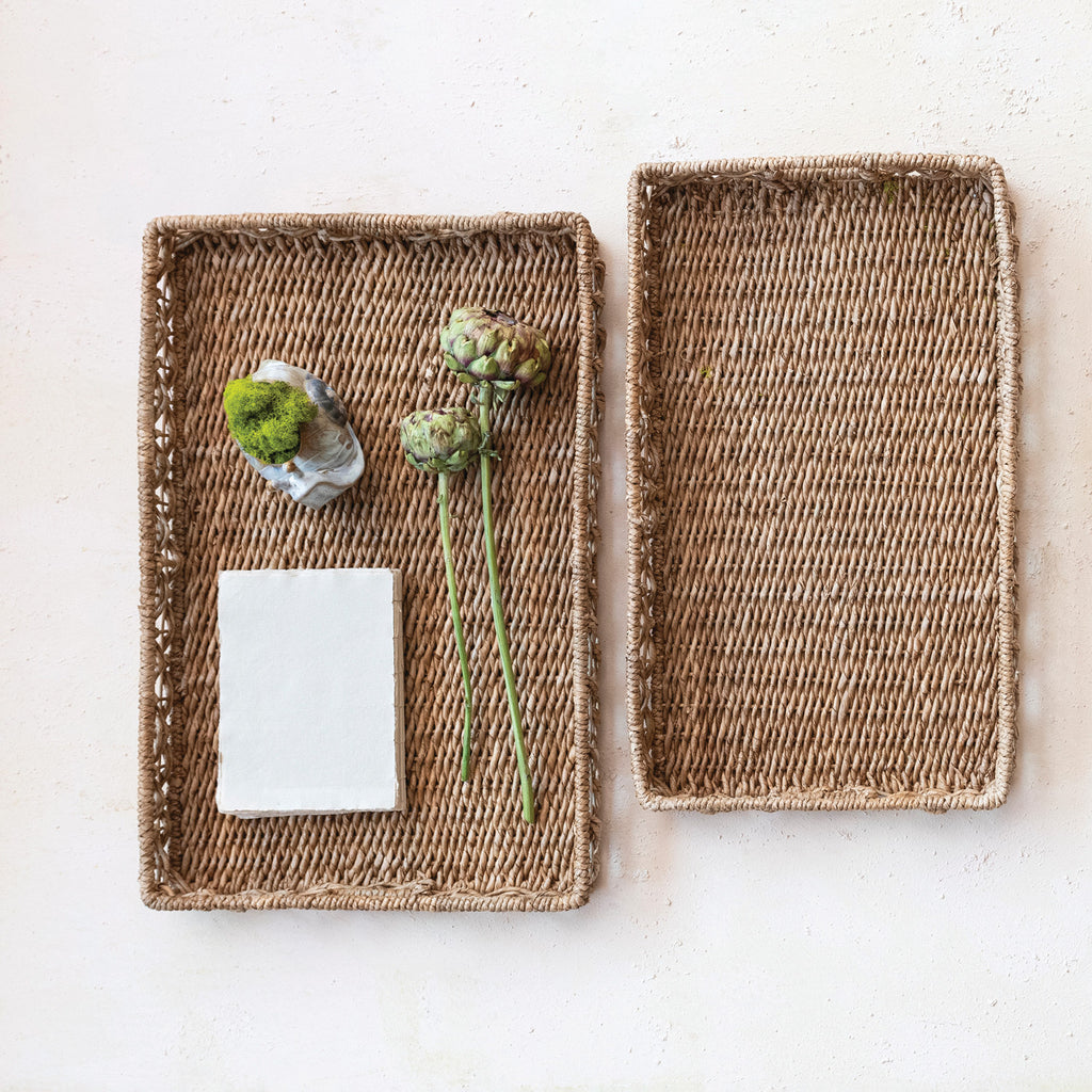 Hyacinth & Rattan Trays