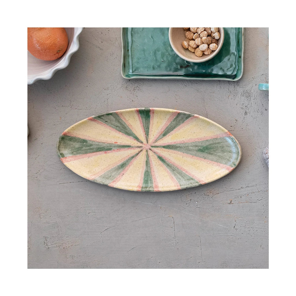 Hand-Painted Terra-cotta Platter