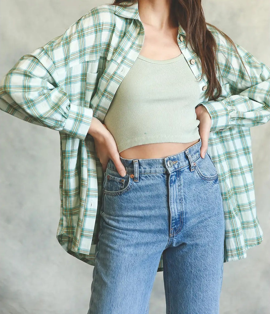 Spring Flannel Top – Rustic Lantern & Co