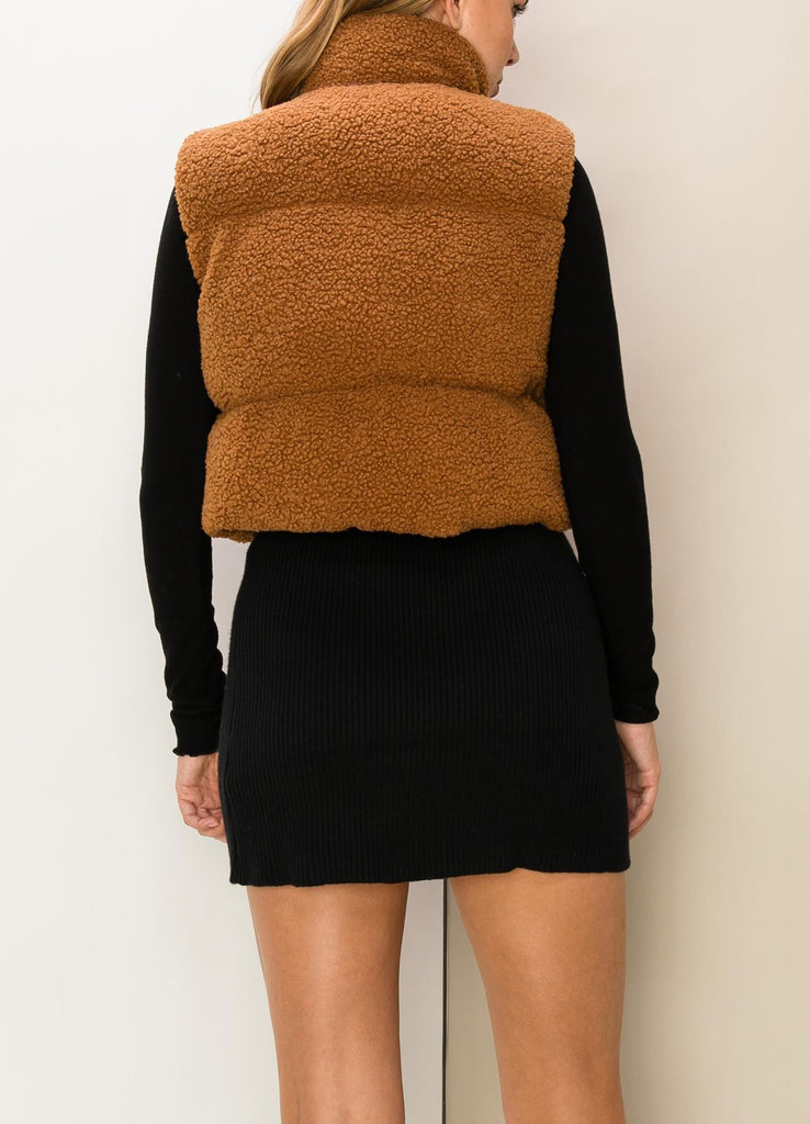 Teddy Puffer Vest