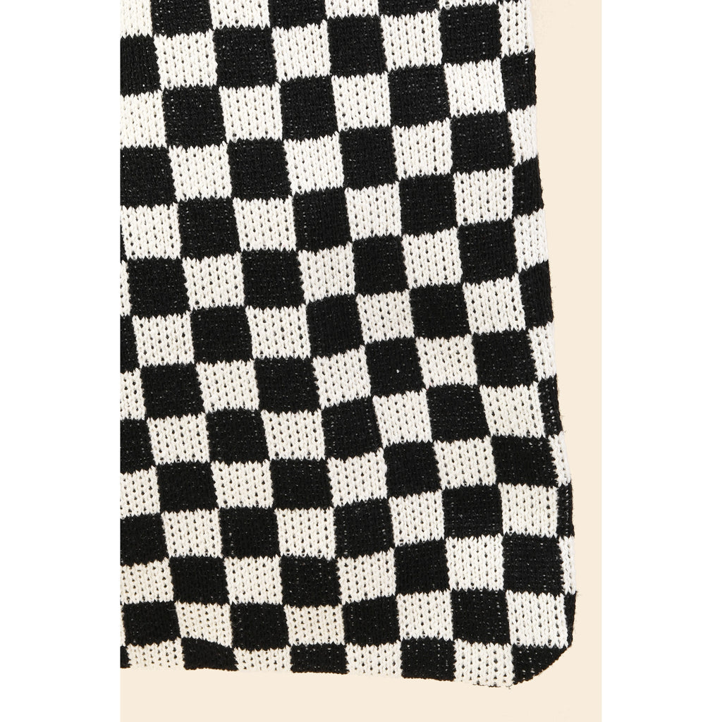 Checkered Pattern Tote Bag