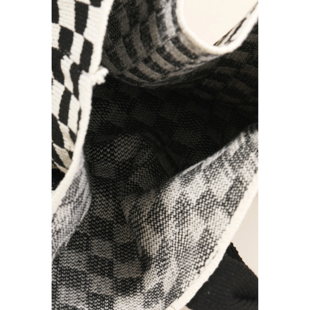 Checkered Pattern Tote Bag