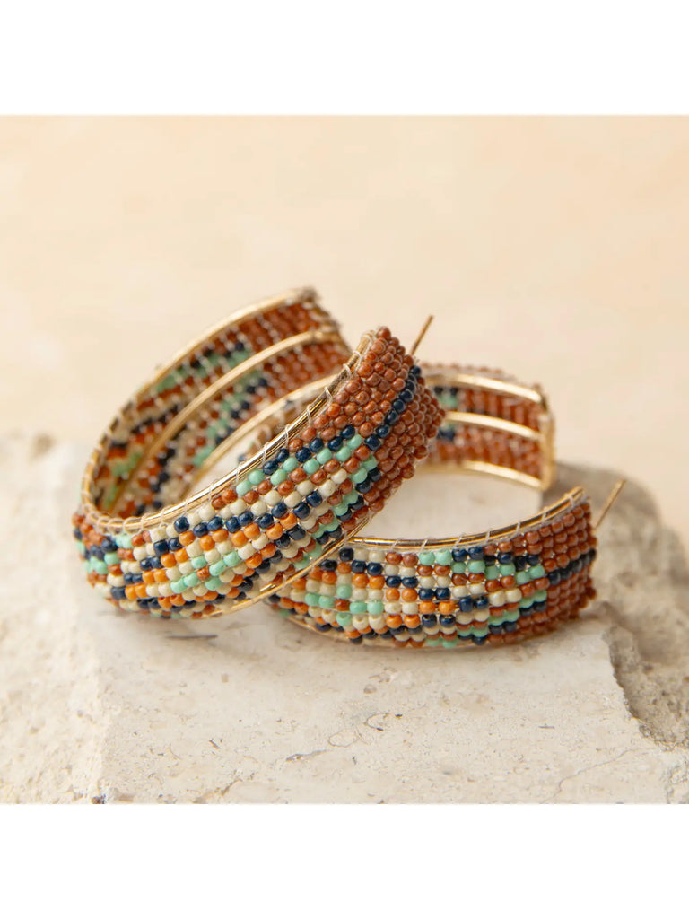 Irie Beaded Hoop Earrings