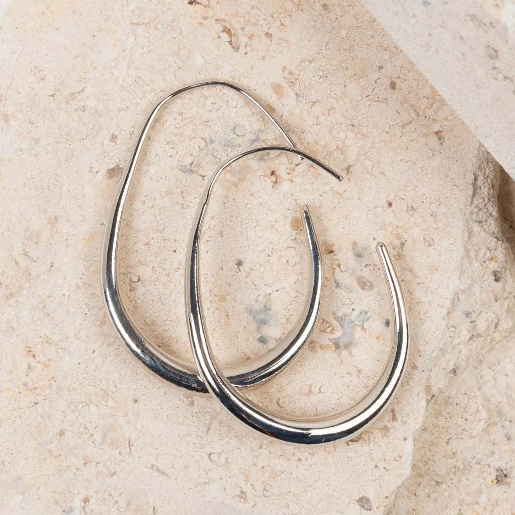 Oval Hoop Earrings