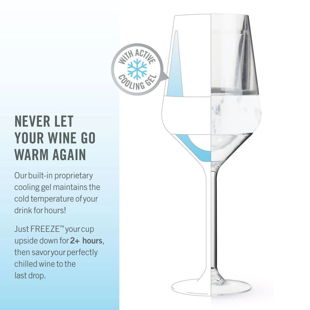 Wine Freeze™ Stemmed Cooling Cups