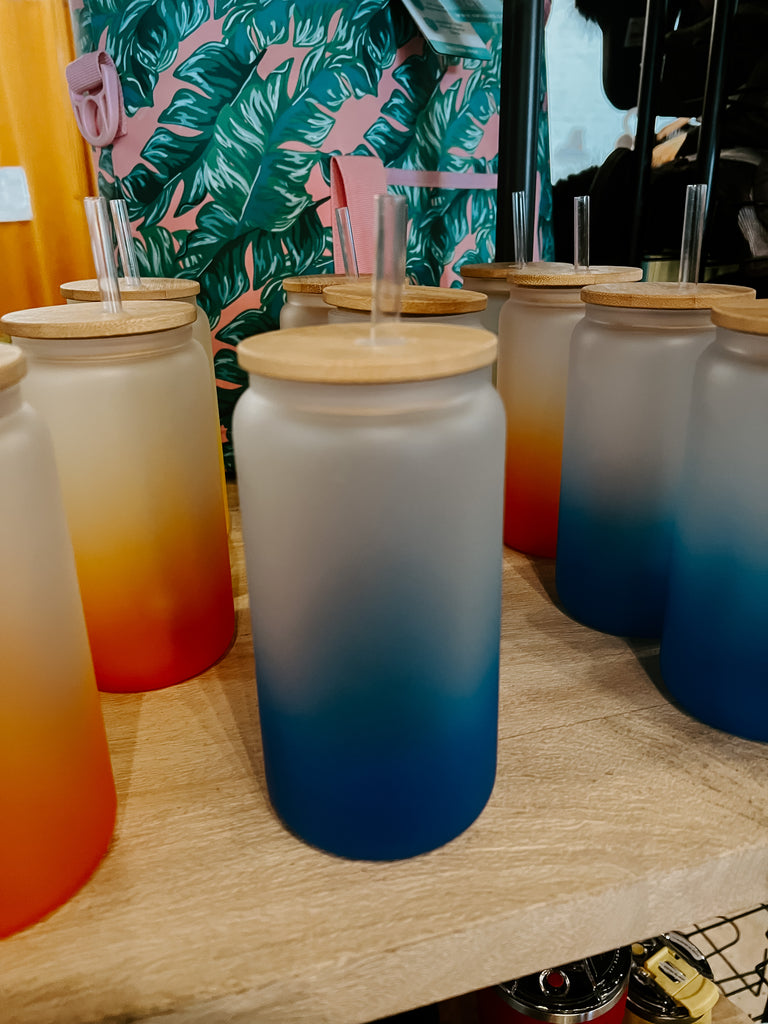Ombre Glass Cup