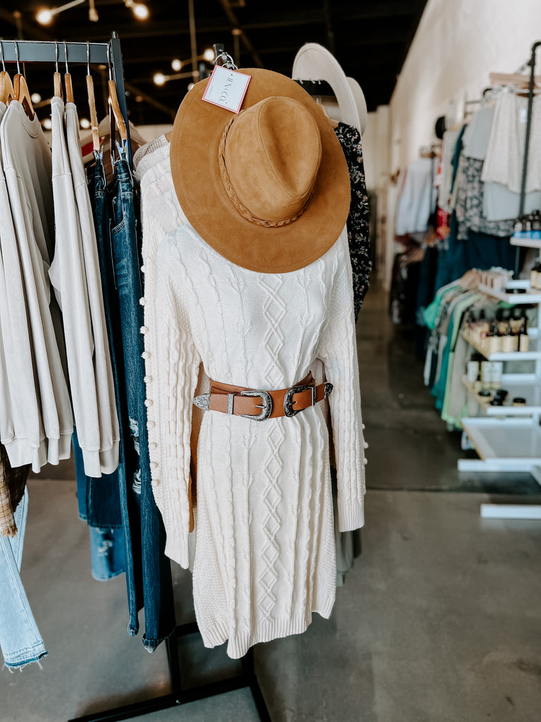 Pom Pom Sweater Dress