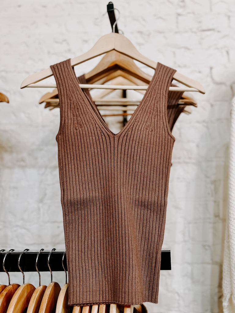 Ribbed Sweater Tank