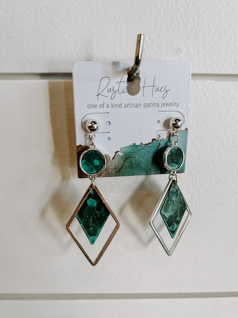 Shaper Patina Earrings