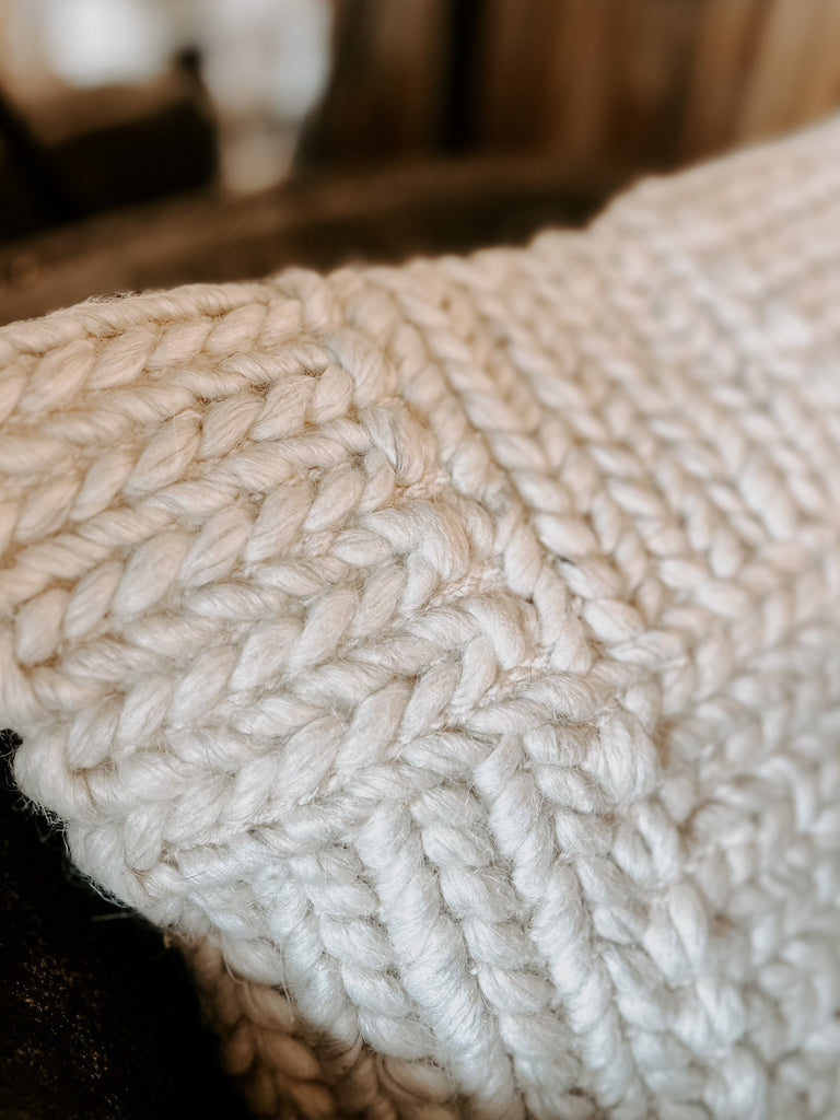 Wool Knit Pillow