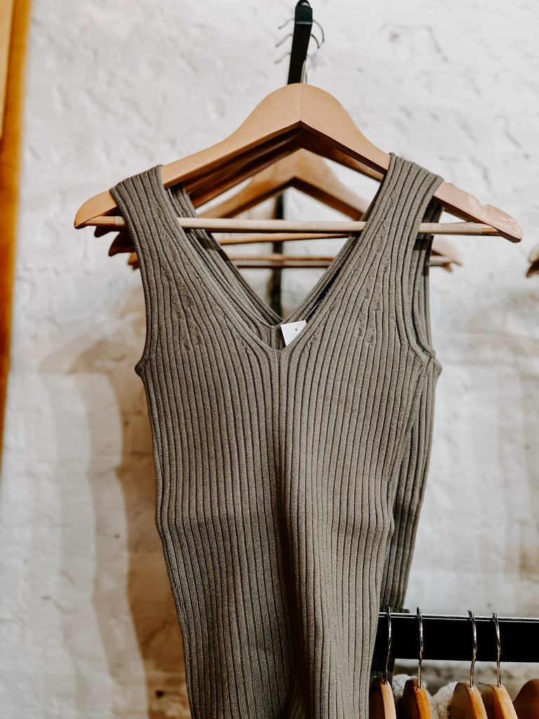 Ribbed Sweater Tank