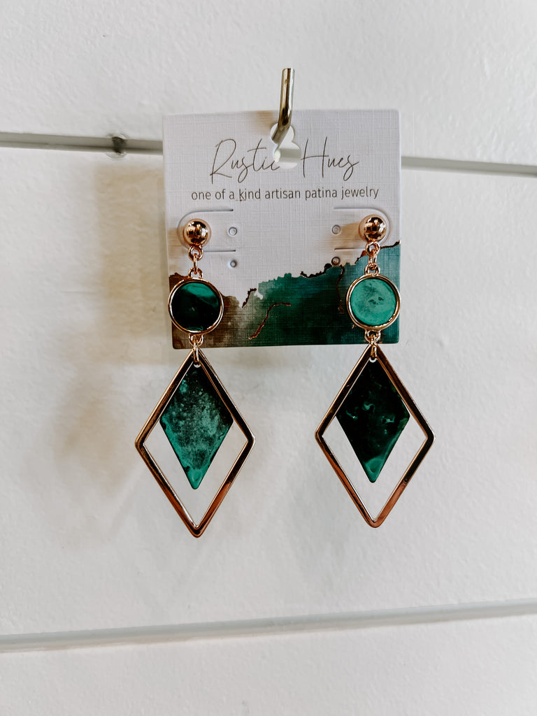 Shaper Patina Earrings