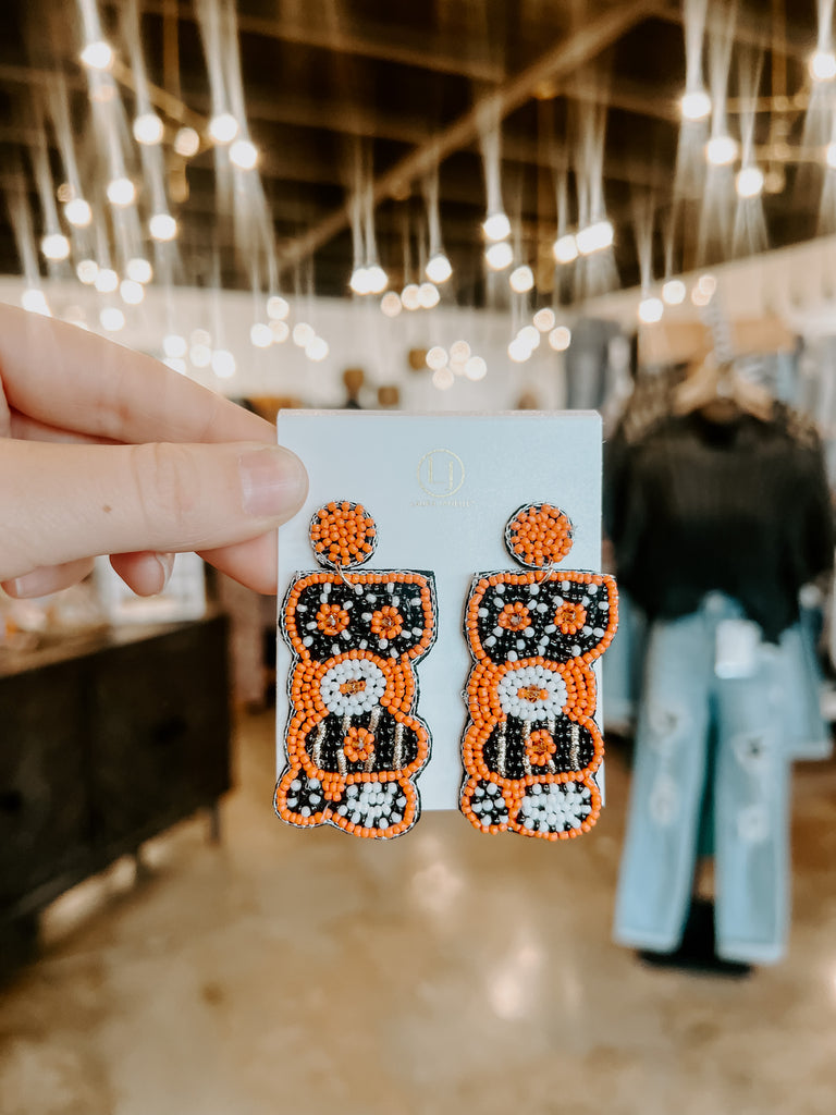 Halloween Beaded Earrings