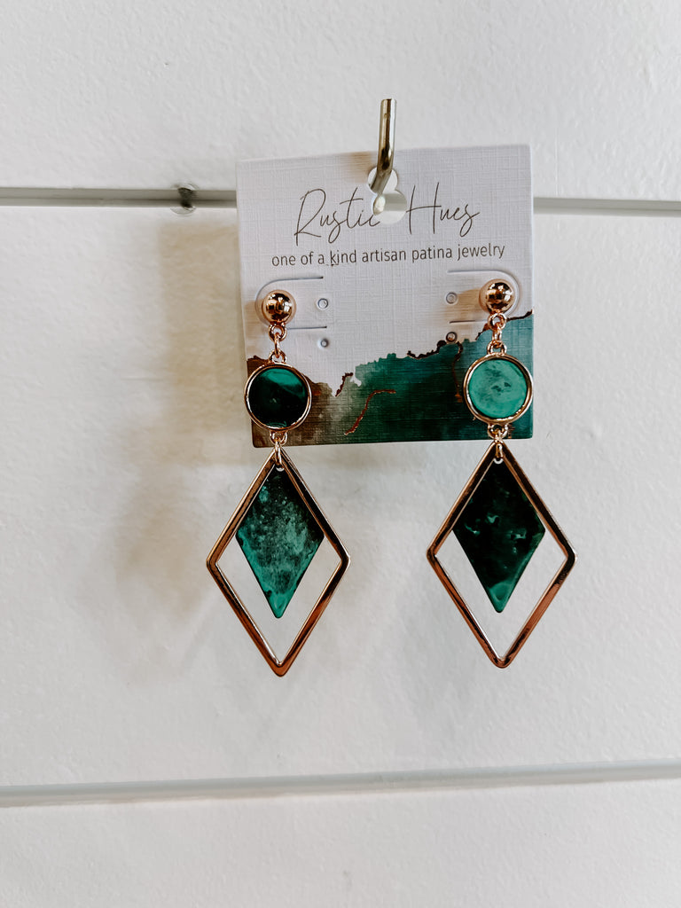 Shaper Patina Earrings