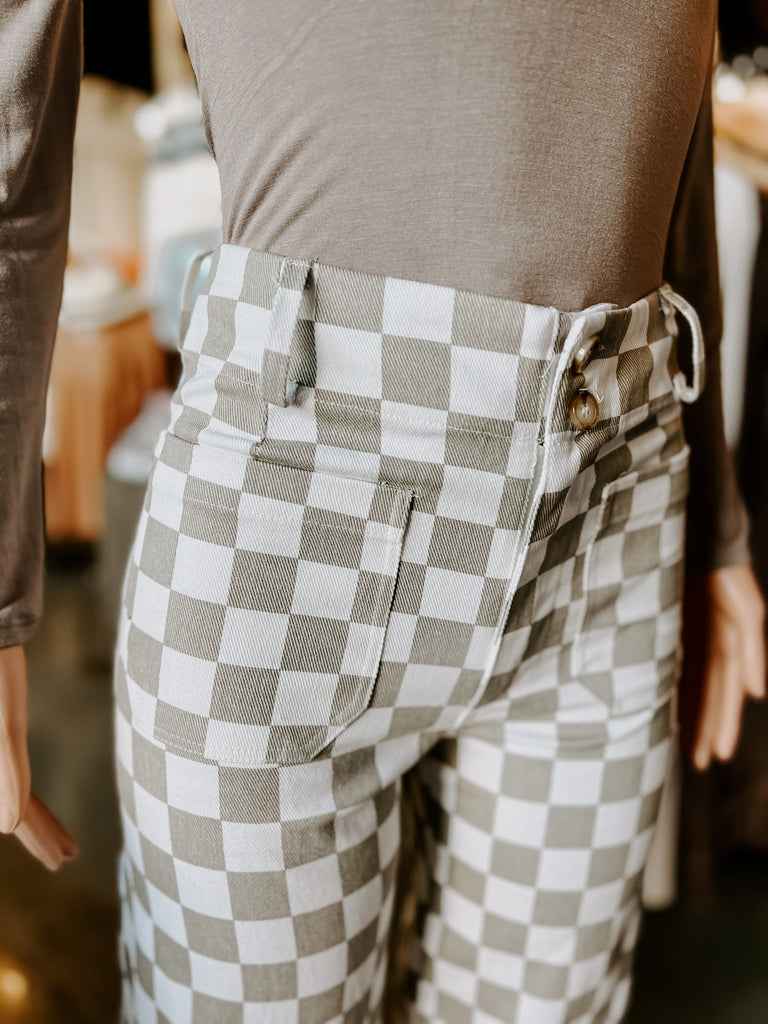 Demi Checkered Pants