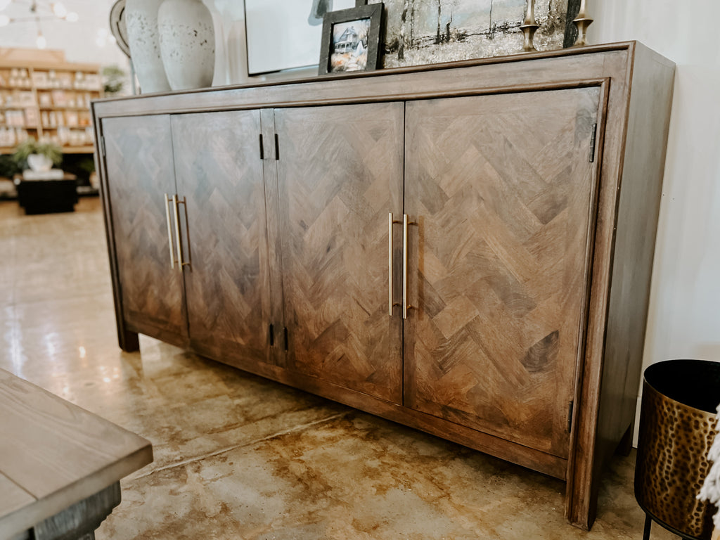 Herringbone Console