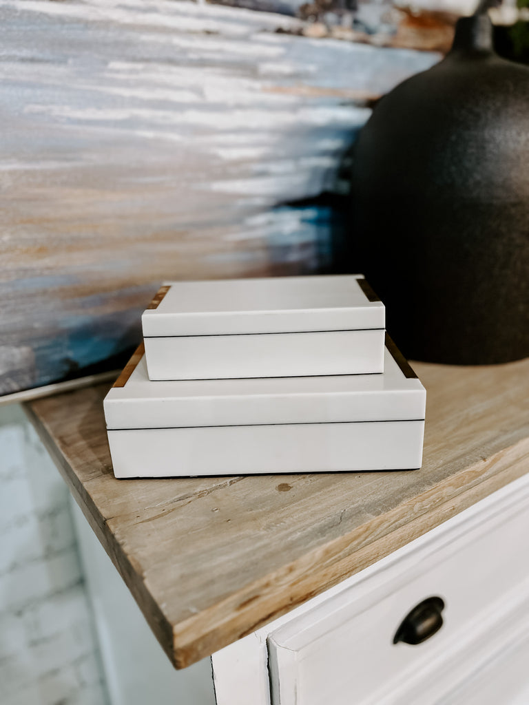 IVORY RESIN BOXES