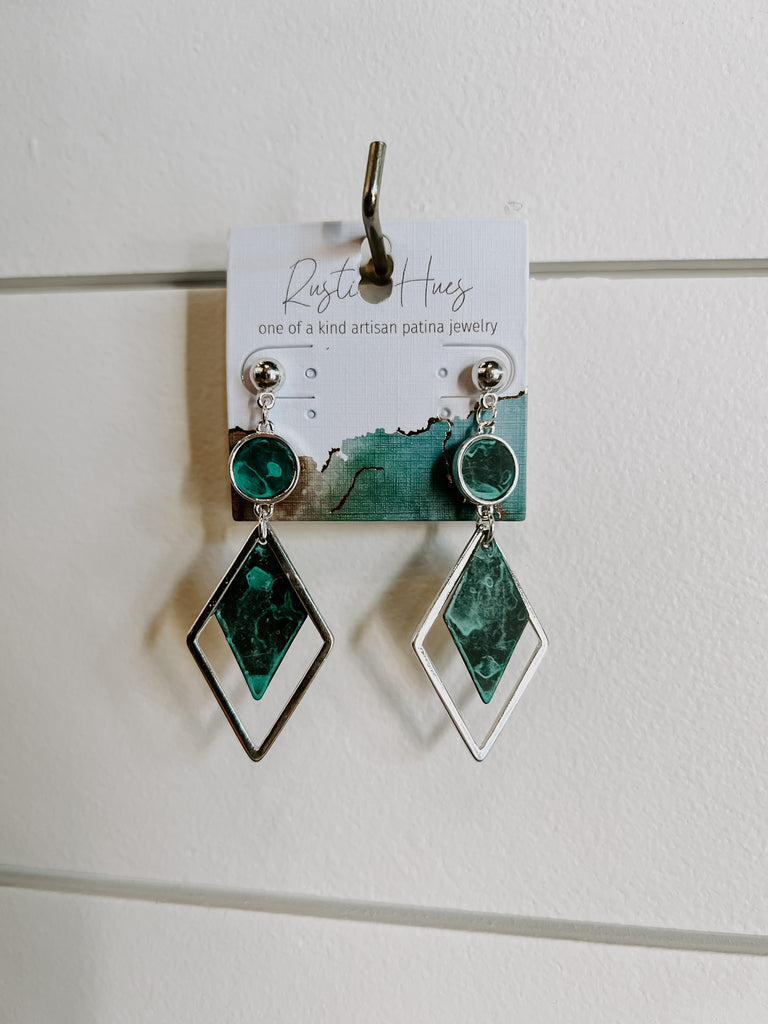 Shaper Patina Earrings