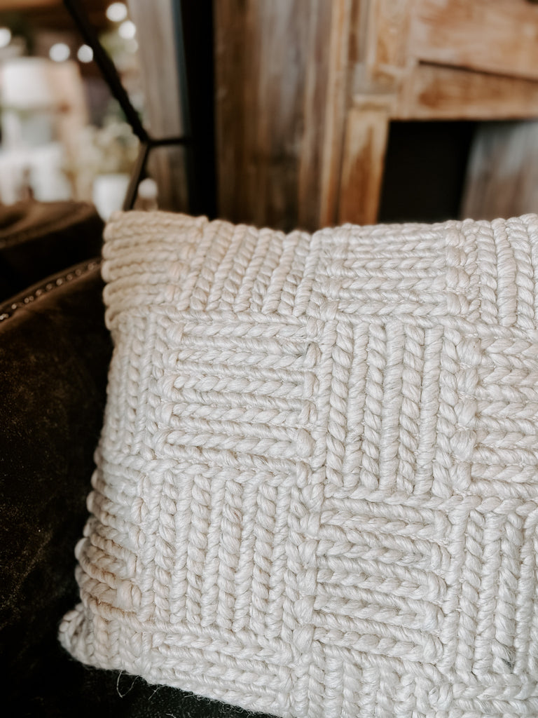 Wool Knit Pillow