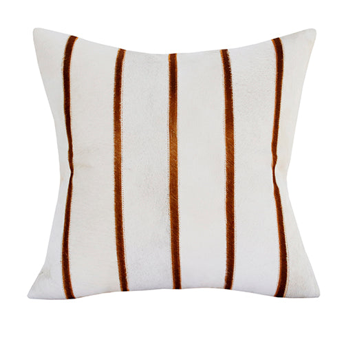 Striped Faux Fur Pillow