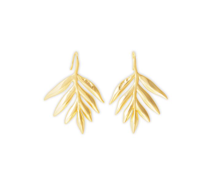 Golden Fern Earrings