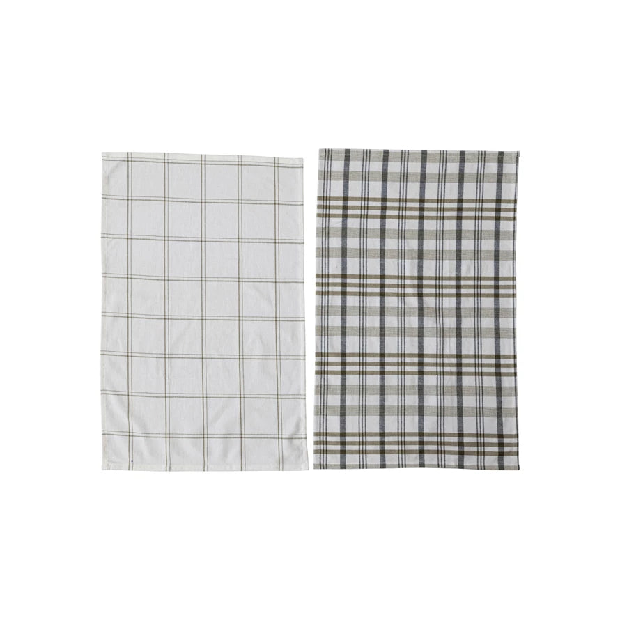 Green Plaid Dish Towel