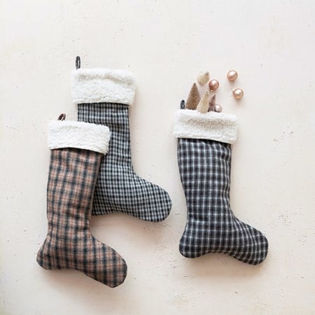 Plaid Christmas Stocking