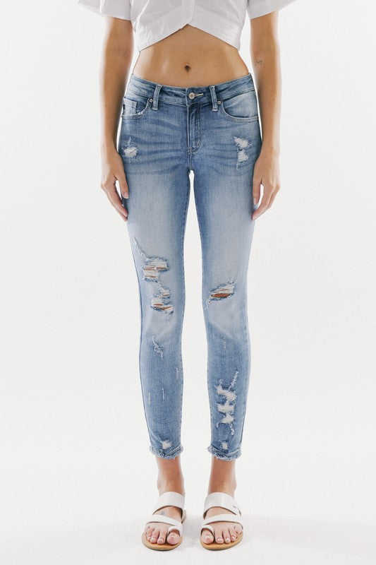 Hazel Mid Rise Skinny Jeans